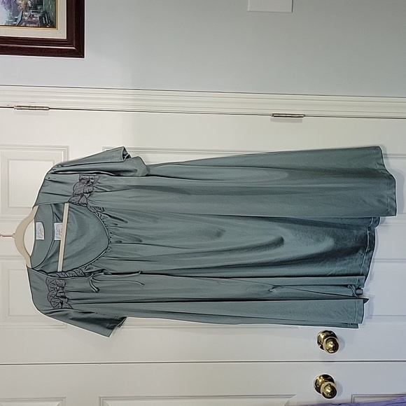 ✨️LAST CHANCE✨️ Vintage Hand Dyed Jolie Two Sleep Set Size Medium in Ivy Green - Picture 1 of 14